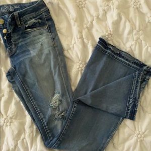 American Eagle button fly flare jeans
